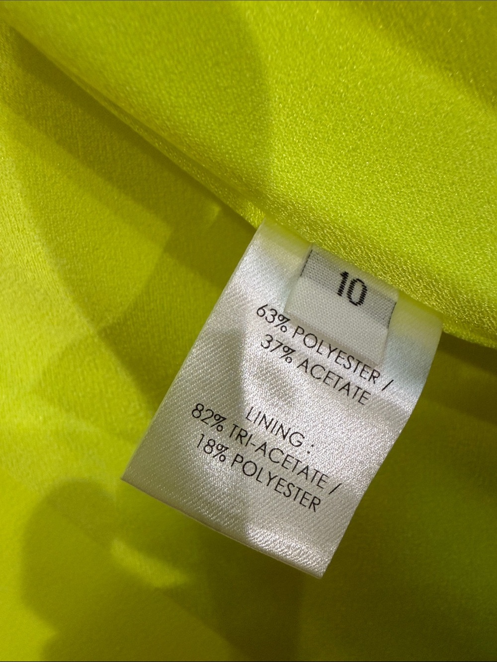 NWOT Alex Perry Neon Yellow Tailored Blazer, Size US 6 - Picture 10 of 10
